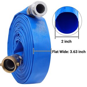 Tuyau de refoulement en PVC bleu Wansheng de 2 pouces x 100 pieds avec raccords camlock en aluminium pour l'irrigation agricole - Product Image 4