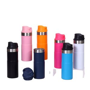 Wholesale 510Ml 500Ml 304 Stainless Steel Vacuum Business Office Straight Body <b>Tea</b> <b>Small</b> Mouth Switch Tumbler Mug <b>Cup</b> Flask - Product Image 1