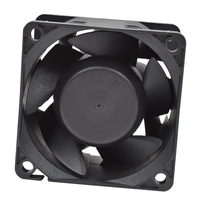 Ventilateur axial électrique DC 6038 à roulement à billes, pales en plastique, 12V/24V, personnalisable OEM/ODM, haute vitesse de rotation pour le refroidissement