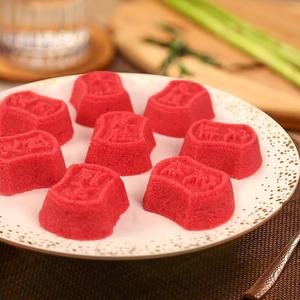 Gâteau de riz imprimé « Ding Sheng » Victoire, pâtisserie asiatique vapeur sans <span class=keywords><strong>gluten</strong></span> pour le succès des examens et cadeau porte-bonheur - Product Image 3