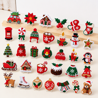 Patchs brodés thermocollants de Noël à motifs de dessins animés (pingouin, maison de neige, ours) pour vêtements, chapeaux et projets DIY, idéal comme cadeau de fêtes