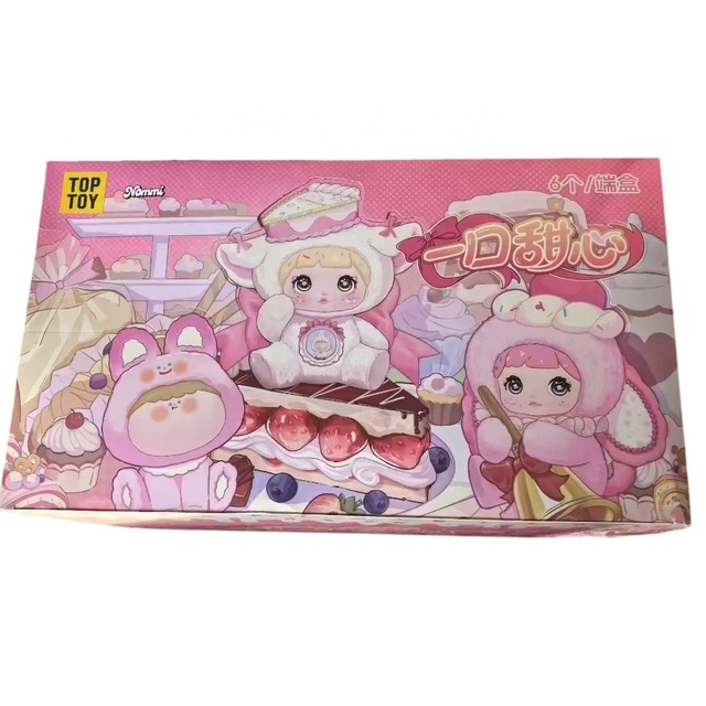 Original Genuine Nommi a Bite Sweetheart Series Blind Box Fashion Decoration Plush Doll Vinyl Face Toy Collection Model