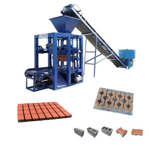 Macchinario Completamente Automatico per la Produzione di Mattoni QTJ4-26 Macchina per Blocchi e Piastrelle in Calcestruzzo Macchinari per Materiali da Costruzione - Product Image 2