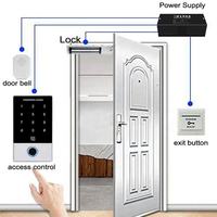 Controlador de Acceso Independiente con Huella Dactilar y RFID, Lector de Tarjetas, Sistema de Seguridad para Puertas, Controlador RFID EM de 125KHZ