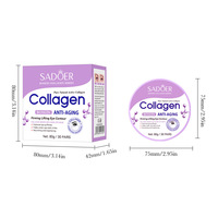 Masque pour les yeux anti-âge SADOER Collagen Bosein, 30 paires, raffermissant, liftant, atténuant les cernes, hydratant, patchs pour le contour des yeux