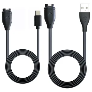Cargador USB de Repuesto para <span class=keywords><strong>Garmin</strong></span> Vivosmart 5, <span class=keywords><strong>Garmin</strong></span> <span class=keywords><strong>Vivomove</strong></span> <span class=keywords><strong>3</strong></span>/<span class=keywords><strong>3S</strong></span> Style Sport, Cable de Carga USB-C para Reloj Inteligente - Product Image 1