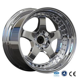 <span class=keywords><strong>Deep</strong></span> Dish 17 18 Zoll Chrom-Rennradfelge S1 Offset-20 2-teilige geschmiedete Felge für Subaru BRZ, Toyota Tacoma, Civic, Crown, GR86, BRZ, GT86 - Product Image 1