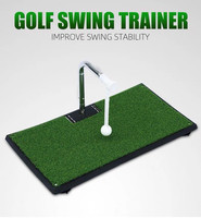 Aide à l'entraînement au swing de golf en intérieur, 360 Rotation Golf Swing Mat Golf Swing Simulator Trainer