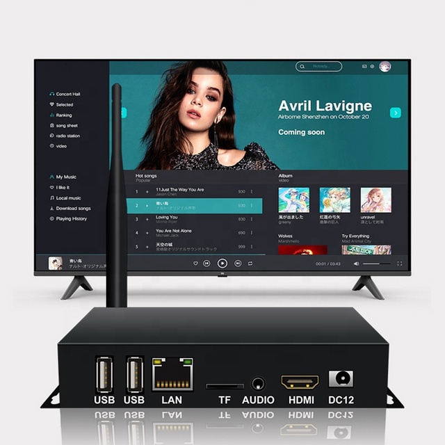 Free Sample Tv Box for Digital Signage Display with CMS Software for Tv/monitor/computer/video Wall Media Box Android Smart Box