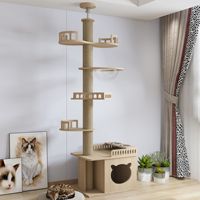 Structure d'escalade pour chat Sky Pillar, plateforme de saut peu encombrante, multi-niveaux intégrés, sisal robuste et épaissi