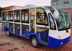 NUEVO Autobús Turístico Cerrado con Puertas de Cristal, Vehículo Todoterreno Eléctrico, Mini Autobús de Transporte Turístico, Precio - Product Image 4