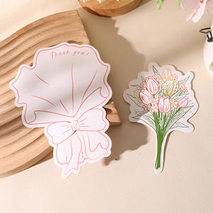 Cartes de vœux créatives en forme de bouquet, petites cartes de qualité supérieure, cartes d'anniversaire, cartes de remerciement manuscrites, personnalisables - Product Image 4