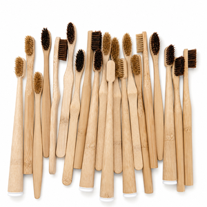 Cepillo de Dientes de Bambú con Cerdas de Jabalí, Sin Plástico, Ecológico, con Logotipo Personalizado, Venta al Por Mayor, Biodegradable, de Madera Natural - Product Image 6