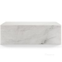 Nouveauté Meubles de maison de style moderne Décoration marbre rouge Table basse personnalisée Table de télévision en marbre