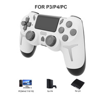 Nuevo Gamepad Privado YLW para PS4 con Luz RGB, Mando Inalámbrico con Diseño Ergonómico y Motor de Vibración para Joystick de PS4