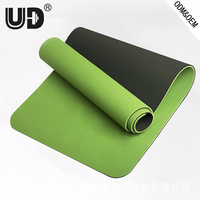 Tapis de yoga TPE haut de gamme avec logo personnalisé, 6 mm, haute élasticité et résilience, résistant à l'eau, design enroulable