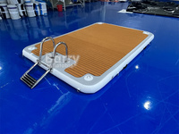 Drop Stitch Bain de soleil Teck Foam Deck Pad Floating Swim Air Raft Yacht Gonflable Water Jet Ski Dock Flotteurs Plate-forme