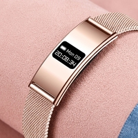 Bracelet intelligent unisexe B8, moniteur de fréquence cardiaque et de sommeil, étanche IPX8, montre de fitness Bluetooth, charge magnétique