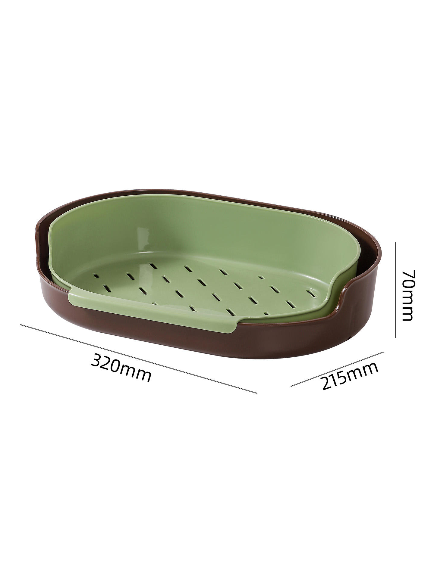 Vert + marron monocouche