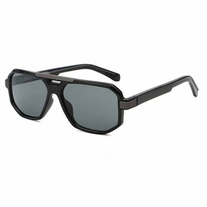 Lunettes de soleil rétro pour homme, polarisées UV400, haut de gamme, monture intégrale, grande monture, double pont, carrées - Product Image 3