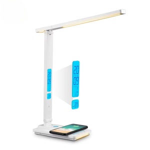 Lámpara de Escritorio con Calendario 2025 de Estilo Moderno Personalizada, Plegable, con Salida USB, Carga Inalámbrica de 10W, Calendario Perpetuo, Alimentada por Batería - Product Image 1