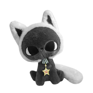 Peluche all'ingrosso a forma di <span class=keywords><strong>gatto</strong></span> con stelle e luna, giocattolo nero ispirato agli <span class=keywords><strong>anime</strong></span>, bambola Glory Meow da collezione, animale di peluche vellutato, regalo - Product Image 1