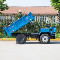 Mini-dumper 4x4 sur roues, camion benne minier diesel 3 tonnes, mini-camion benne minier à vendre