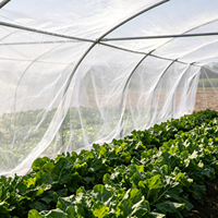 Maagdelijk HDPE UV-gestabiliseerd anti-insectennet 40-50 mesh insectengaas voor kas, groente-, fruit- en boomgaard ongediertebestrijding