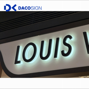 Daco dấu hiệu tùy chỉnh 3D Backlit Logo dấu hiệu cho cửa hàng bán lẻ & văn phòng tường miễn phí thiết kế & 10% giảm giá cho quảng cáo & trang trí - Product Image 3