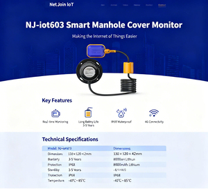 สวิตช์เซ็นเซอร์ระดับน้ำแบบลูกลอยสำหรับฝาปิดท่อระบายน้ำอัจฉริยะ 4G ตัวควบคุมระดับปั๊ม เซ็นเซอร์ระดับของเหลว - Product Image 6