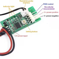 USB Dc3.7v-24v 5a Télécommande sans fil Régulateur de moteur à courant continu Régulation de vitesse Module de gradation Sécurité Câble de ventilateur de refroidissement pour bébé