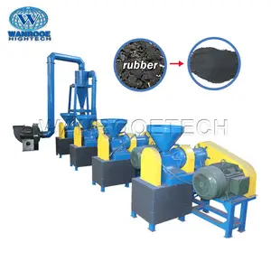 Waste Rubber Pulverizer Mill Machine Tire Powder Recycling Line