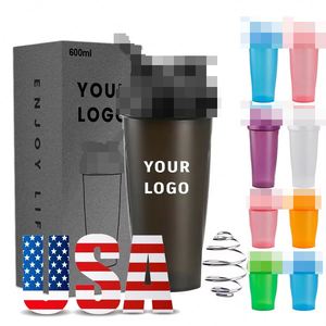 Nueva Botella Mezcladora de Proteínas para Gimnasio de 400ml/600ml, Libre de BPA, con Tapa, Ecológica, Reutilizable, para Adultos, Uso Deportivo, con Logotipo Personalizado - Product Image 1