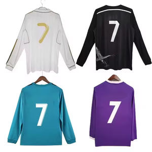 Toptan Retro klasik futbol forması tayland yüksek kalite gerçek sezon CR futbol forması otomatik kesme tekniği nostaljik - Product Image 1