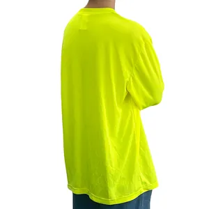 Anpassbare mehrfarbige Hoodie High Visibility T-Shirt Gelbe Sicherheits kleidung