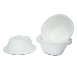 Bagasse Straight Salad Bowl Bagasse Round Bowl Sugarcane Bagasse Bowl