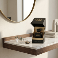 Boîte cadeau inclinée de luxe personnalisée avec insert de précision pour emballages de parfums et cosmétiques haut de gamme