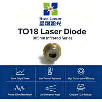 Diode laser NIR industrielle 905 nm 100 mW QSI QL90O7SX TO5.6 Monomode Mode TE 1,9 V -10°C~+70°C pour la mesure de distance