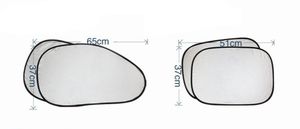 Ensemble universel de 6 pare-soleil pliables pour <span class=keywords><strong>voiture</strong></span> - Housse de fenêtre isolante thermique en polyester argenté - Product Image 3