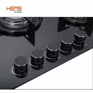 Home Appliance Italian Design Black Tempered Glass <b>Stoves</b> Gas (PG7051G-AEBR) - Product Image 2