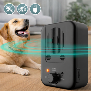 Şarj Edilebilir Ultrasonik Köpek Havlama Kontrol Cihazı, Havlamayı Önleyici Evcil Hayvan Eğitmeni, Su Geçirmez Açık Hava Kovucu, Ayarlanabilir Modlarla - Product Image 1