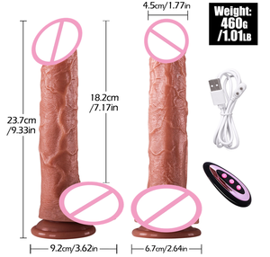 Prezzo di fabbrica grande Dildo di spinta con telecomando morbido gallo Sex Toy per donne vibranti dispositivo di masturbazione - Product Image 4