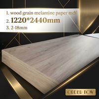 Papier mélaminé pour panneaux muraux MDF flexibles, panneaux MDF noirs, panneaux muraux MDF