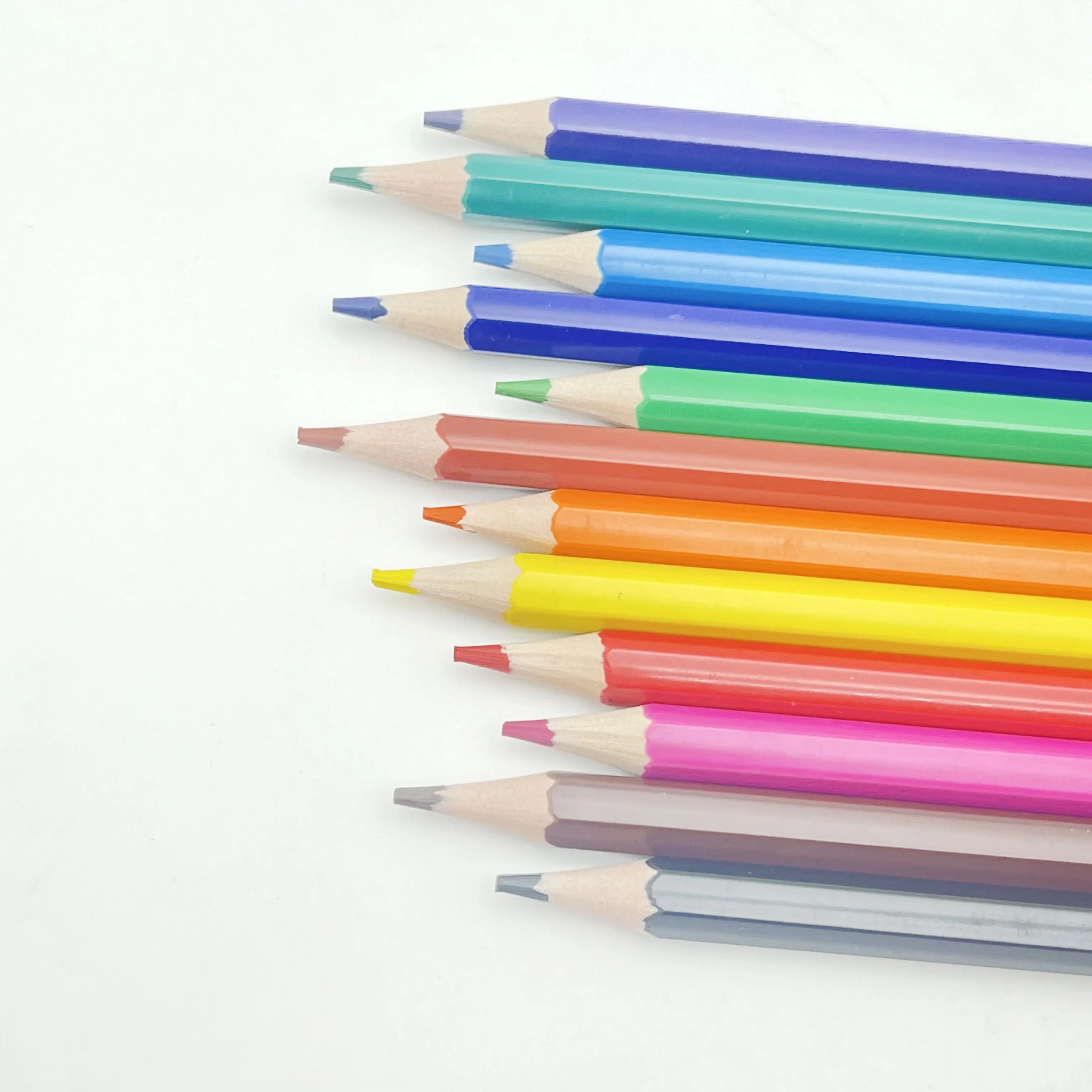 Promosyon silinebilir plastik renkli kalem 12 çok renkli kalem seti kalem seti