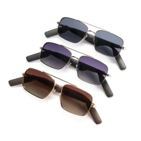 Lunettes de soleil intelligentes TOP Ai, Lunettes de soleil avec traduction en temps réel Ai, Équipées d'un assistant vocal/appel Ai, Étanches IP65, Lunettes Ai