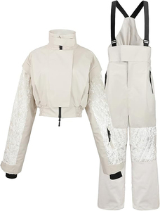 Combinaison de <span class=keywords><strong>ski</strong></span> unisexe du même style, écologique, imperméable, coupe-vent, thermique, en tissu recyclé pour les sports d'hiver, vente en gros, sur mesure - Product Image 2