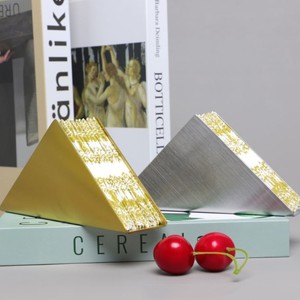 Thép không gỉ tam giác đứng giấy khăn chủ nhà hàng khách sạn Kim Loại mô Ghế hội đồng quản trị giấy khăn Clip - Product Image 4