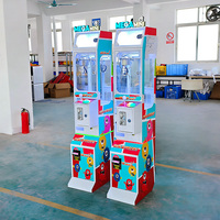 Mini machine à griffes pour peluches avec casier à prix, à monnayeur, pour salle de jeux d'arcade