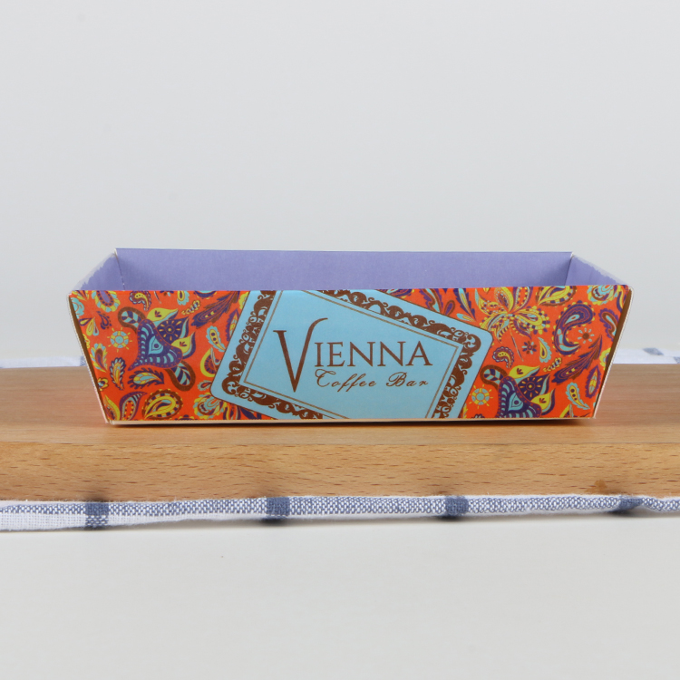 Restaurant Takeaway Fast Food Packaging Box Paper Sushi Box With Beauty Pattern
