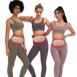 Masajeador de vientre lumbar para el hogar, dispositivo vibrador para aliviar el dolor menstrual, con cinturón cálido - Product Image 1